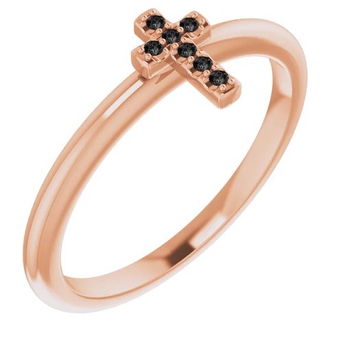 Zada Black  Diamond Ring