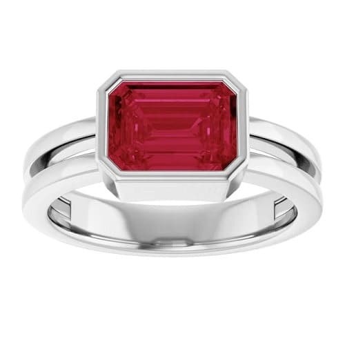Denine Natural Ruby Bezel 