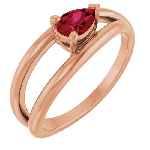 Dandra Natural Ruby 3 Prong 