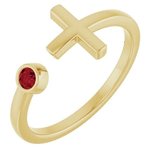 Dory Natural Ruby Bezel 