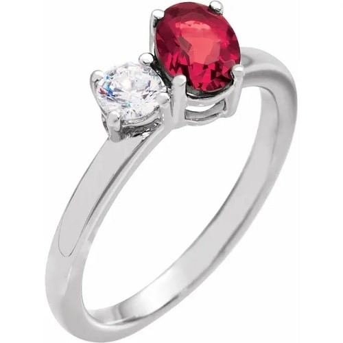 Zhara Natural Ruby  Engagement Ring