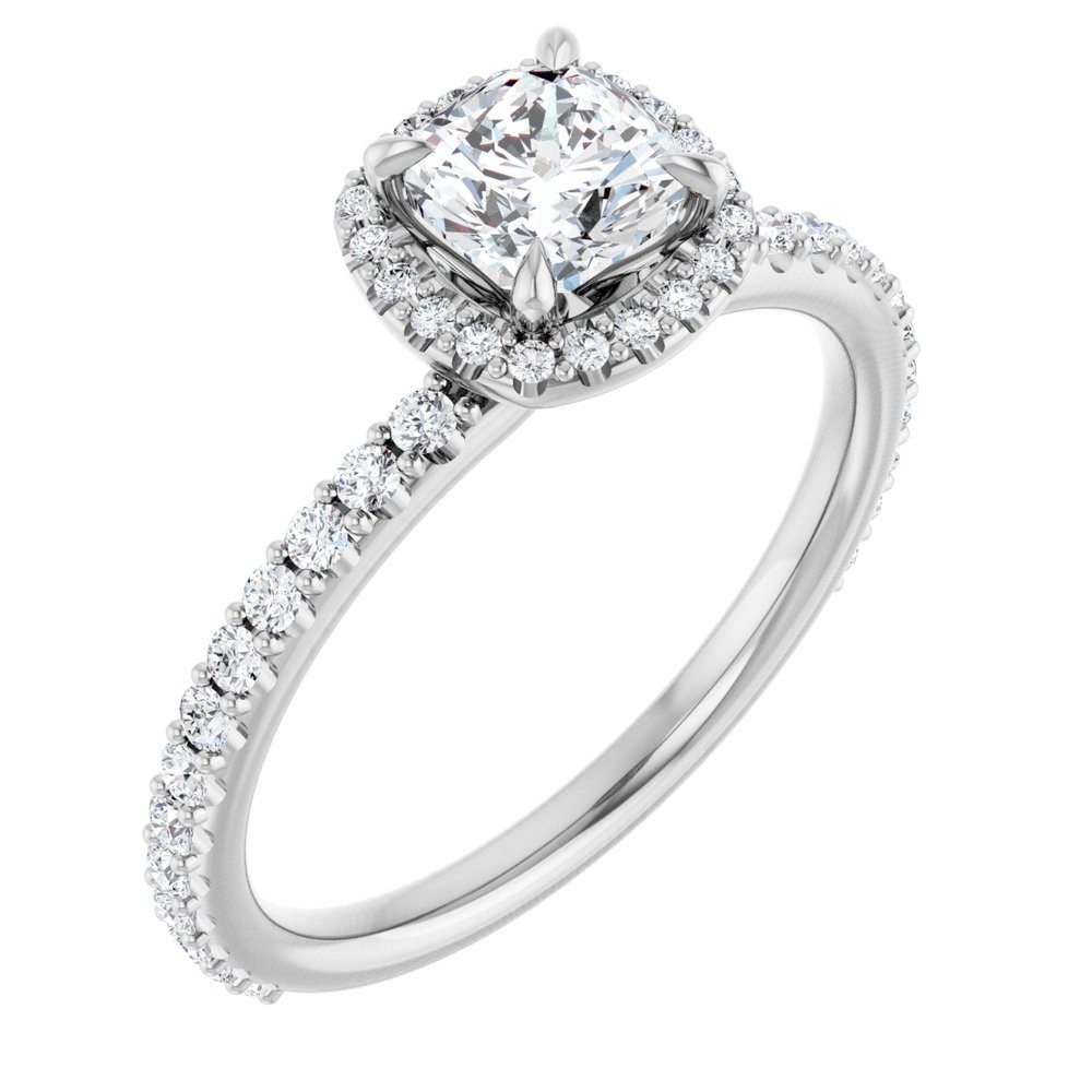 Aember Moissanite  Engagement Ring