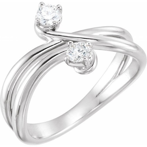 4 Prong Natural  Diamond Ring