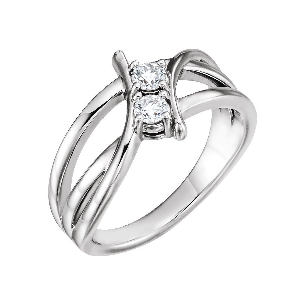 4 Prong 0.25 Carat Natural  Diamond Ring
