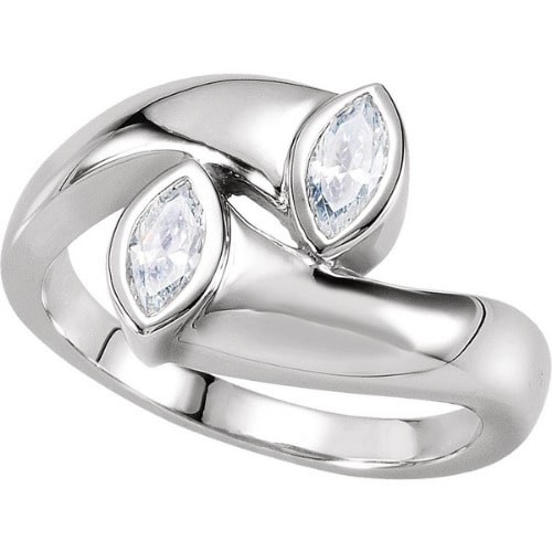 Bezel Natural  Diamond Ring