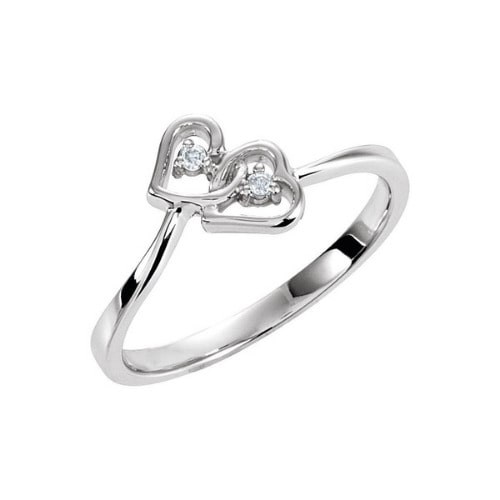 Nellie 0.02 Carat Natural 4 Prong  Diamond Ring