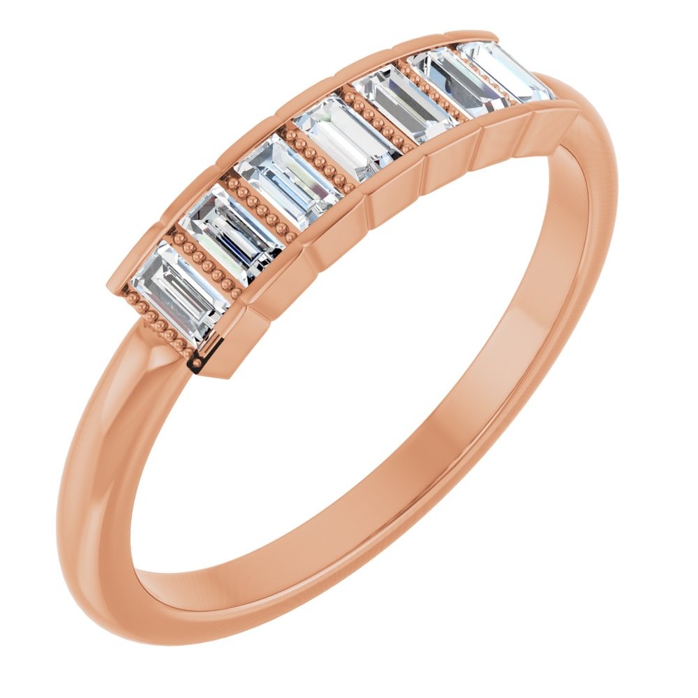 Doanna Lab-Created Bezel  Diamond Ring