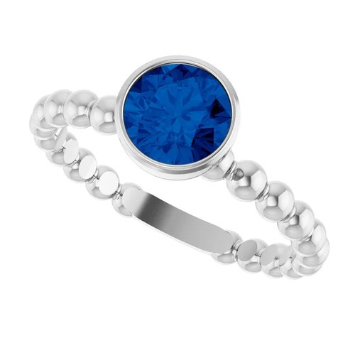 Aunika 0.60 Carat Blue Sapphire  Engagement Ring