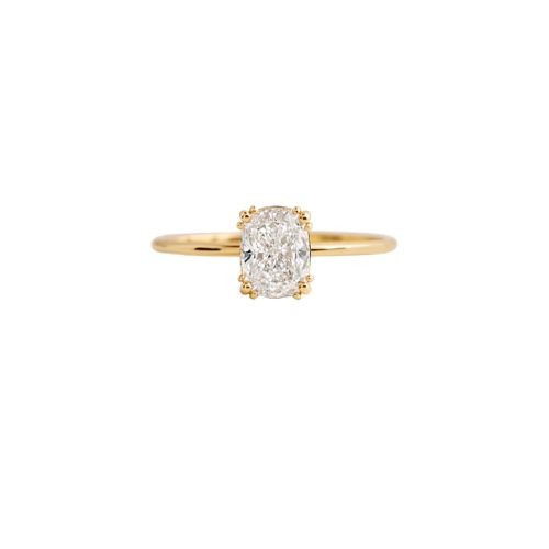 Albreta Natural Diamond Prong Set  Engagement Ring
