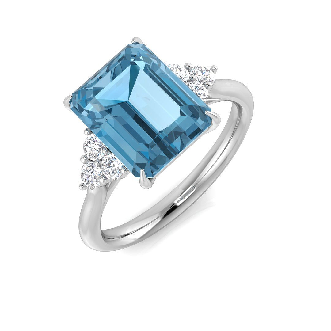 Wennaisa Blue Topaz 4 Prong 