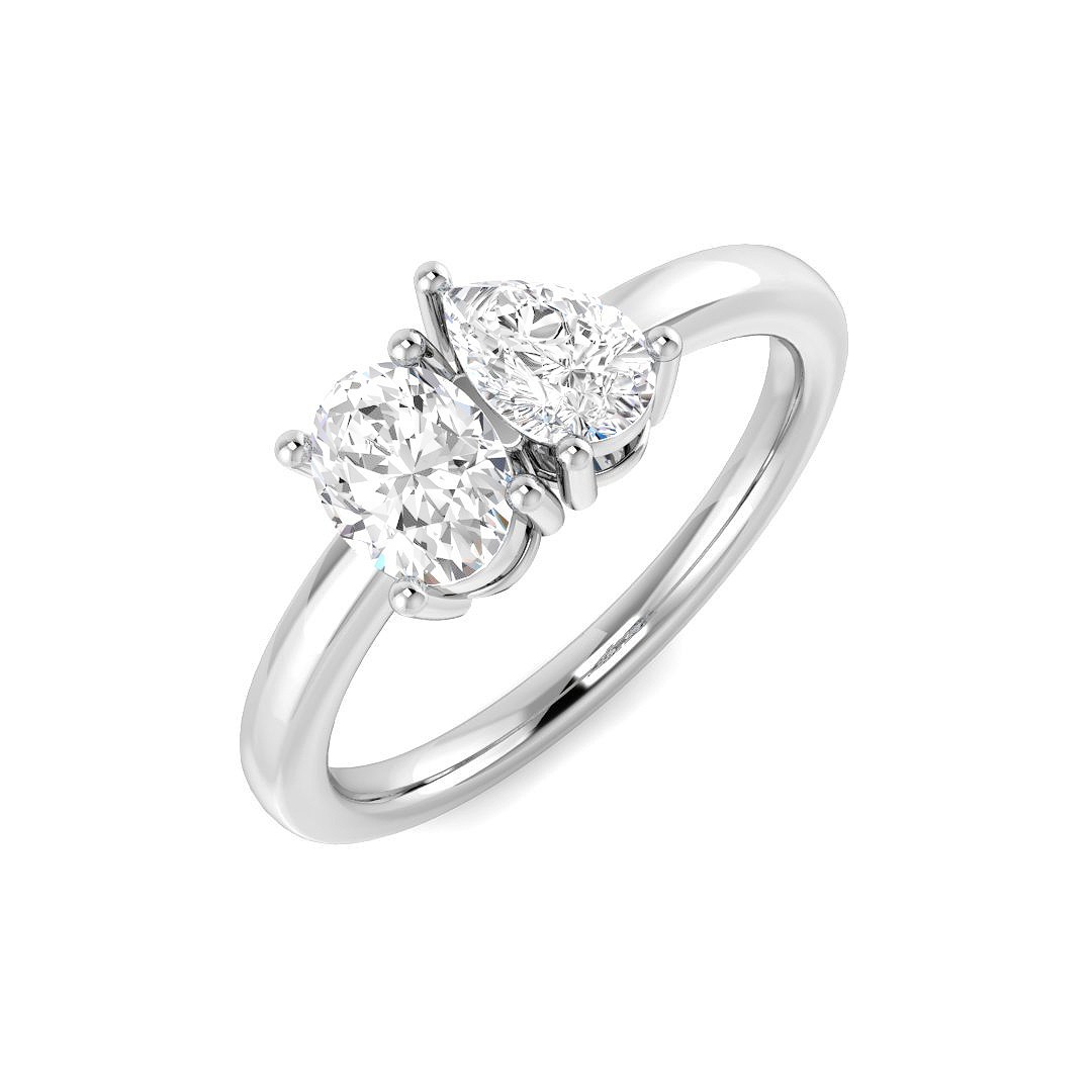Neira Lab-Created Prong Set  Diamond Ring