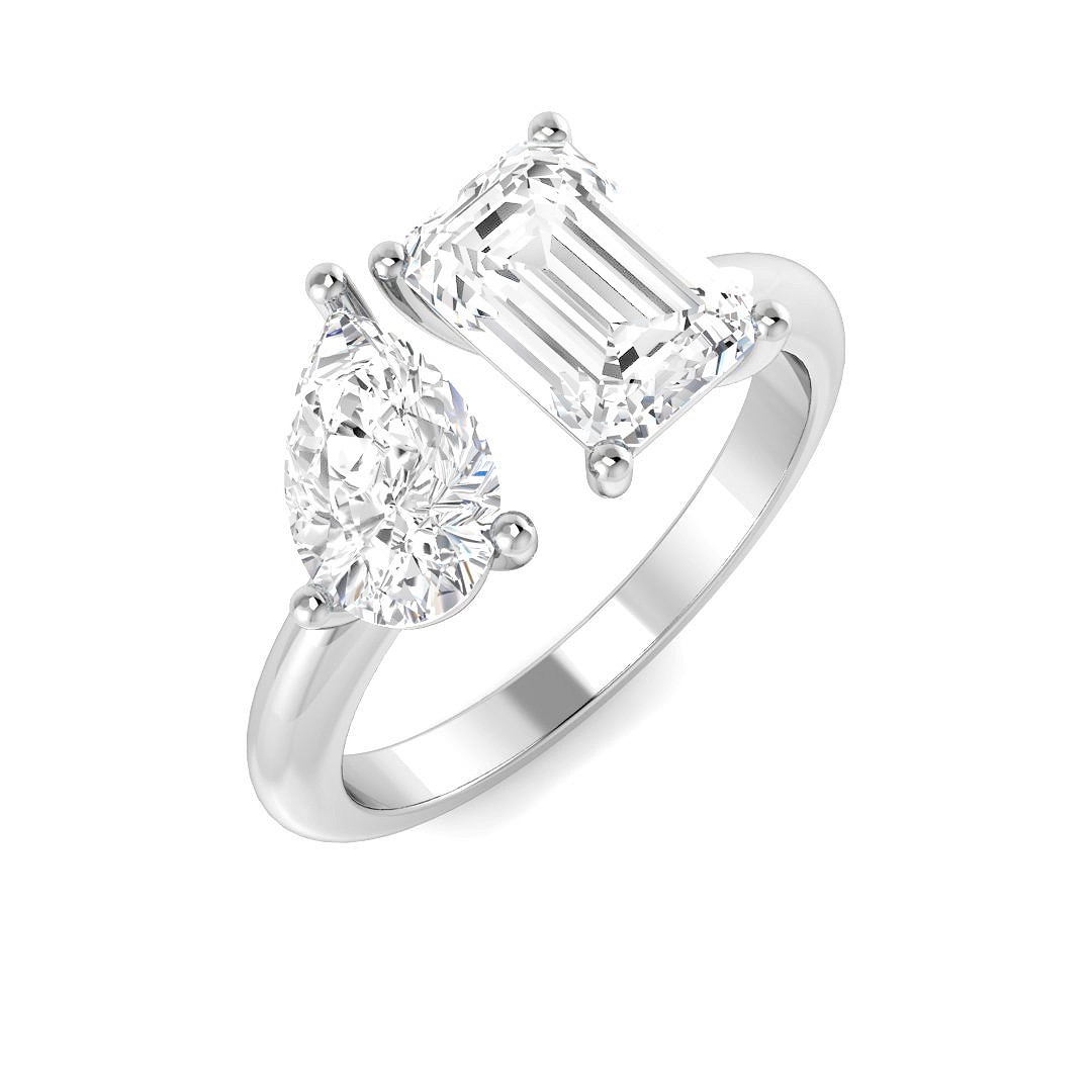 Naira Lab-Created Prong Set  Diamond Ring