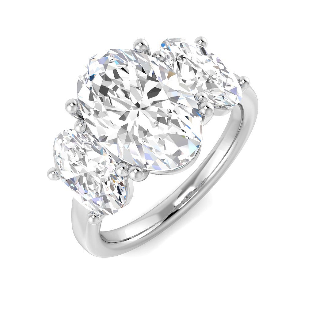 Loyella Lab-Created 4 Prong  Diamond Ring