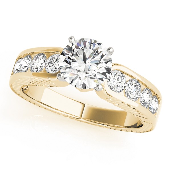 Zavion Lab-Created Diamond 4 Prong Setting  Engagement Ring