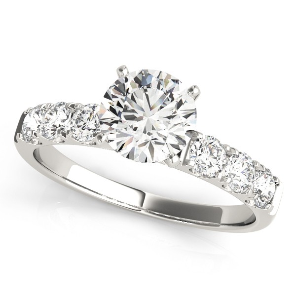 4 Prong Natural Diamond  Engagement Ring