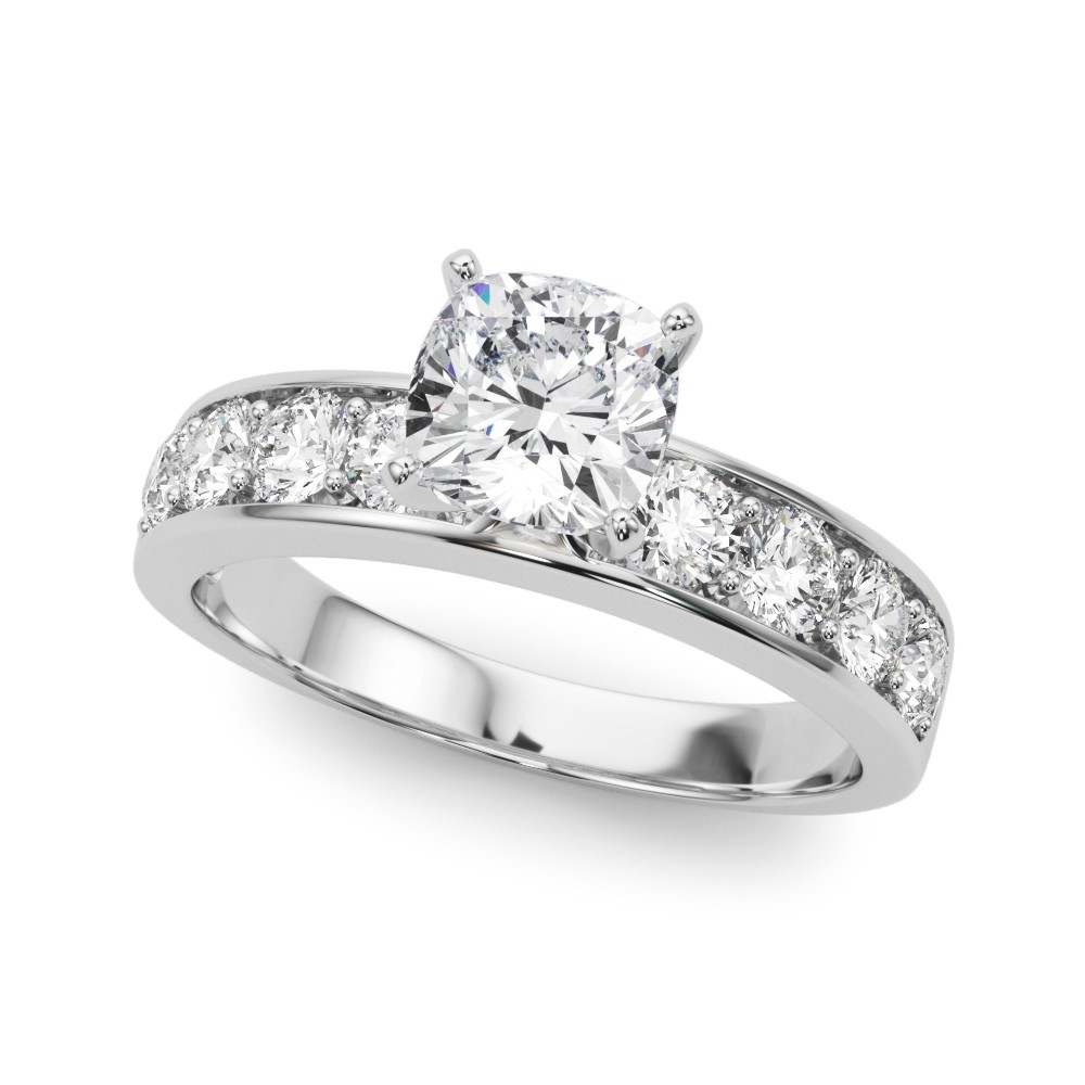 Zaria Lab-Created Diamond 4 Prong Setting  Engagement Ring