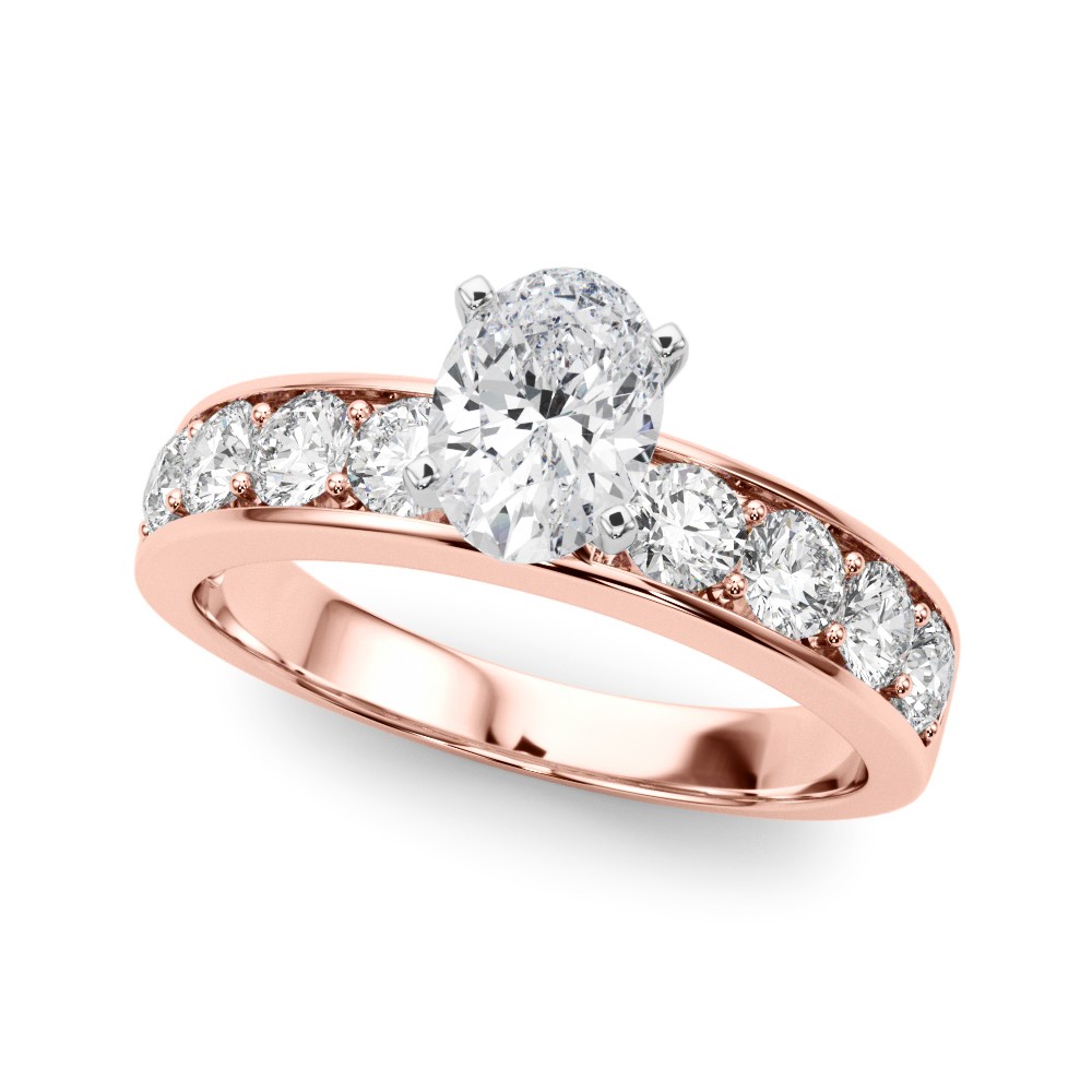 Zyon Lab-Created Diamond 4 Prong Setting  Engagement Ring
