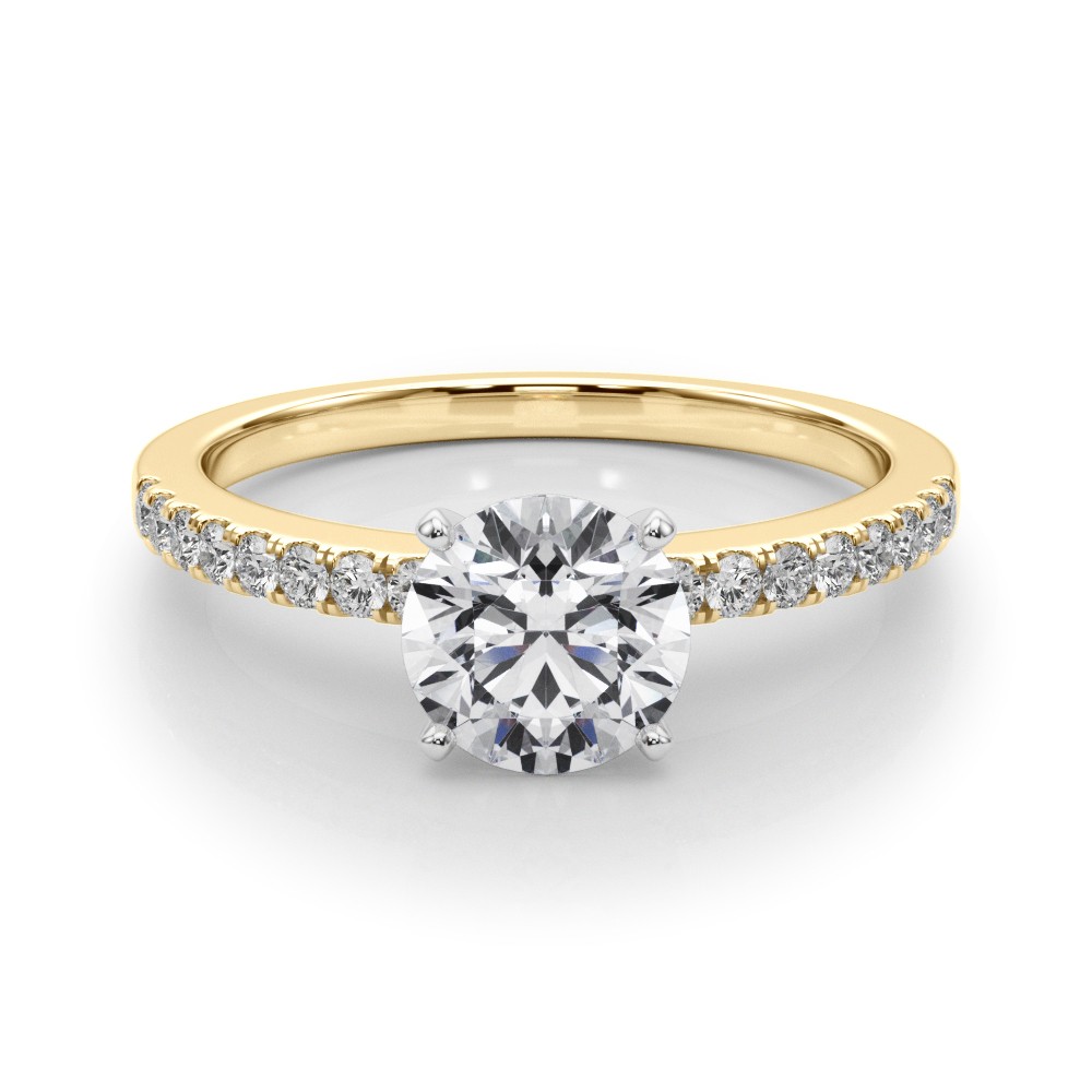 Creeda Natural Diamond 4 Prong  Engagement Ring