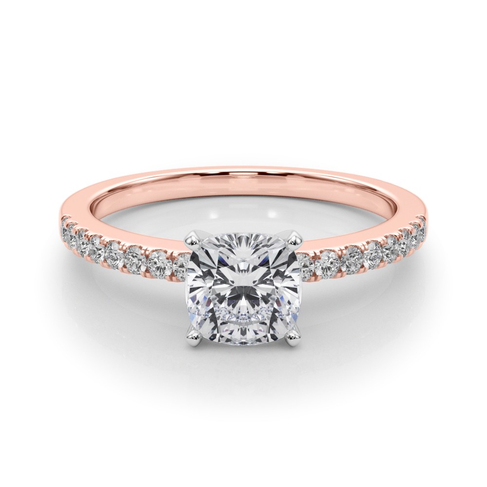 Creeda Natural Diamond 4 Prong  Engagement Ring