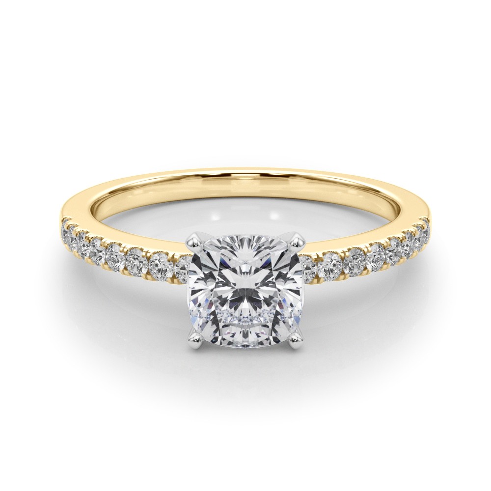 Creeda Natural Diamond 4 Prong  Engagement Ring