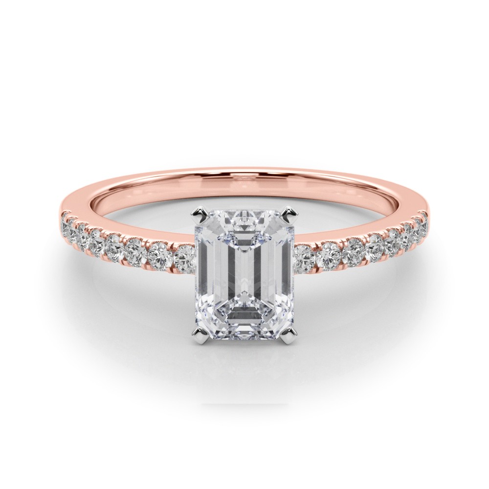 Creeda Natural Diamond 4 Prong  Engagement Ring