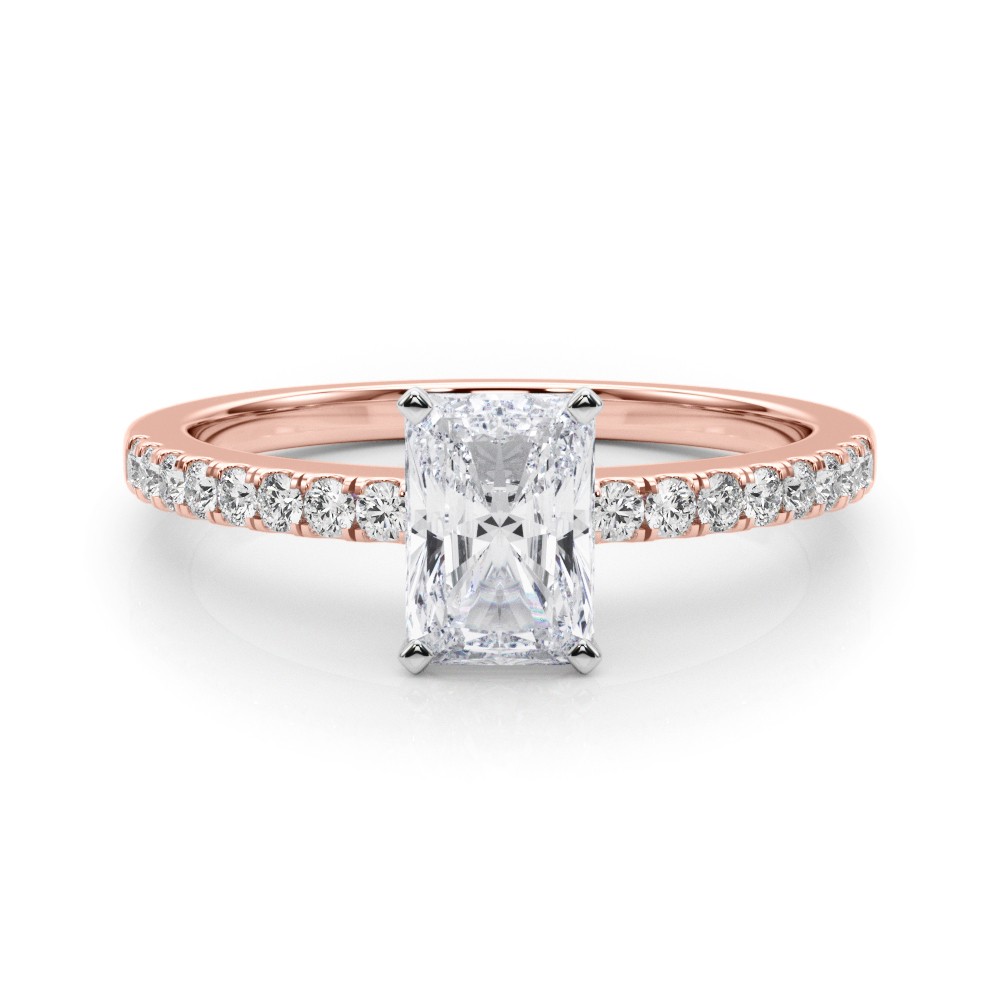 Creeda Natural Diamond 4 Prong  Engagement Ring