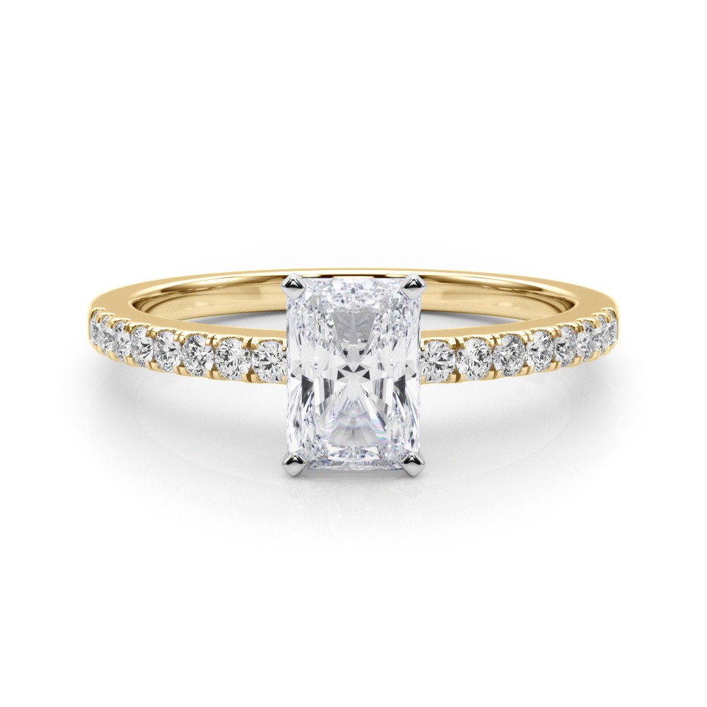 Creeda Natural Diamond 4 Prong  Engagement Ring