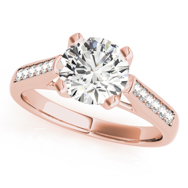 Zamar Lab-Created Diamond 4 Prong Setting  Engagement Ring