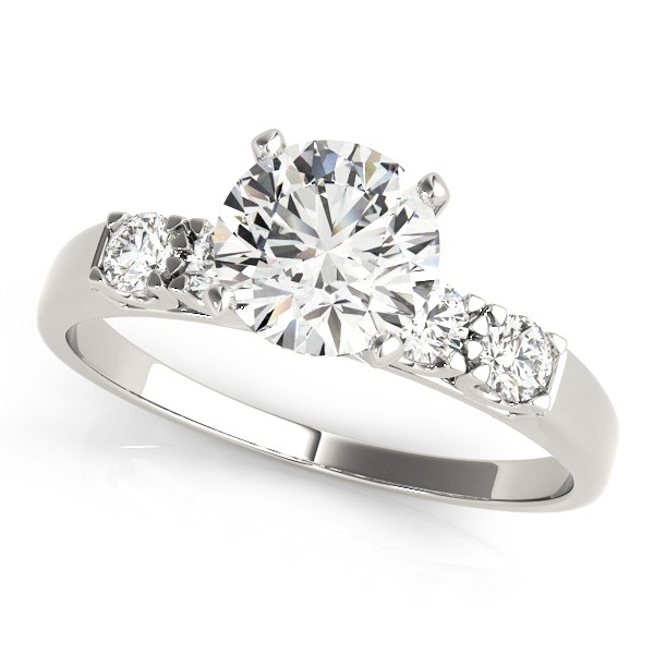 4 Prong Natural Diamond  Engagement Ring