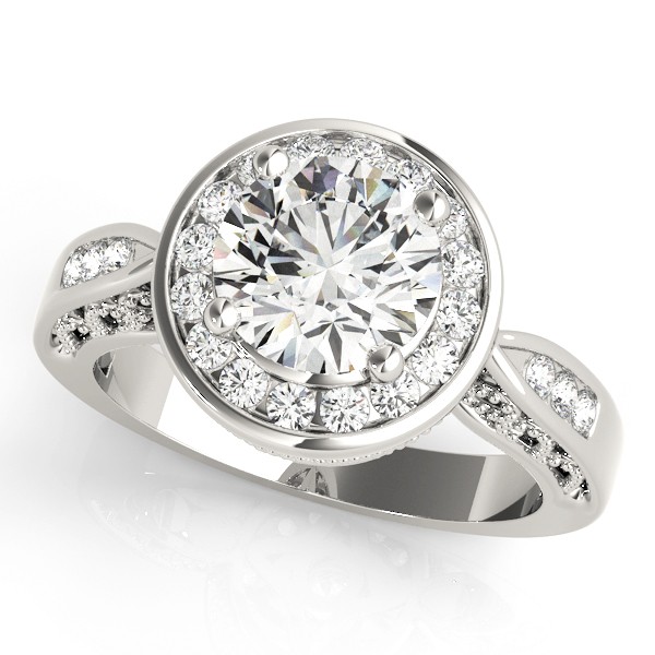 4 Prong Natural Diamond  Engagement Ring