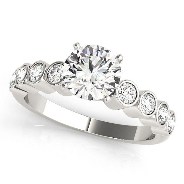4 Prong Natural Diamond  Engagement Ring