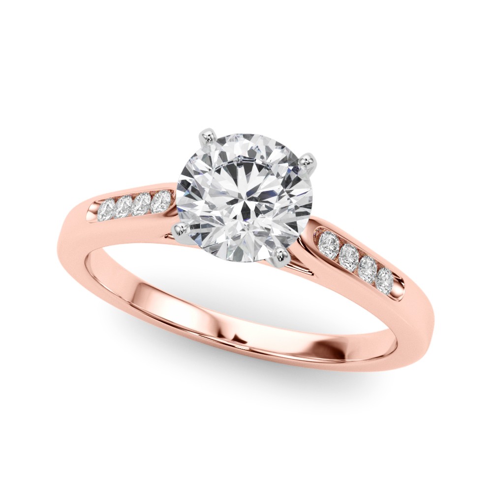 Zander Lab-Created Diamond 4 Prong Setting  Engagement Ring