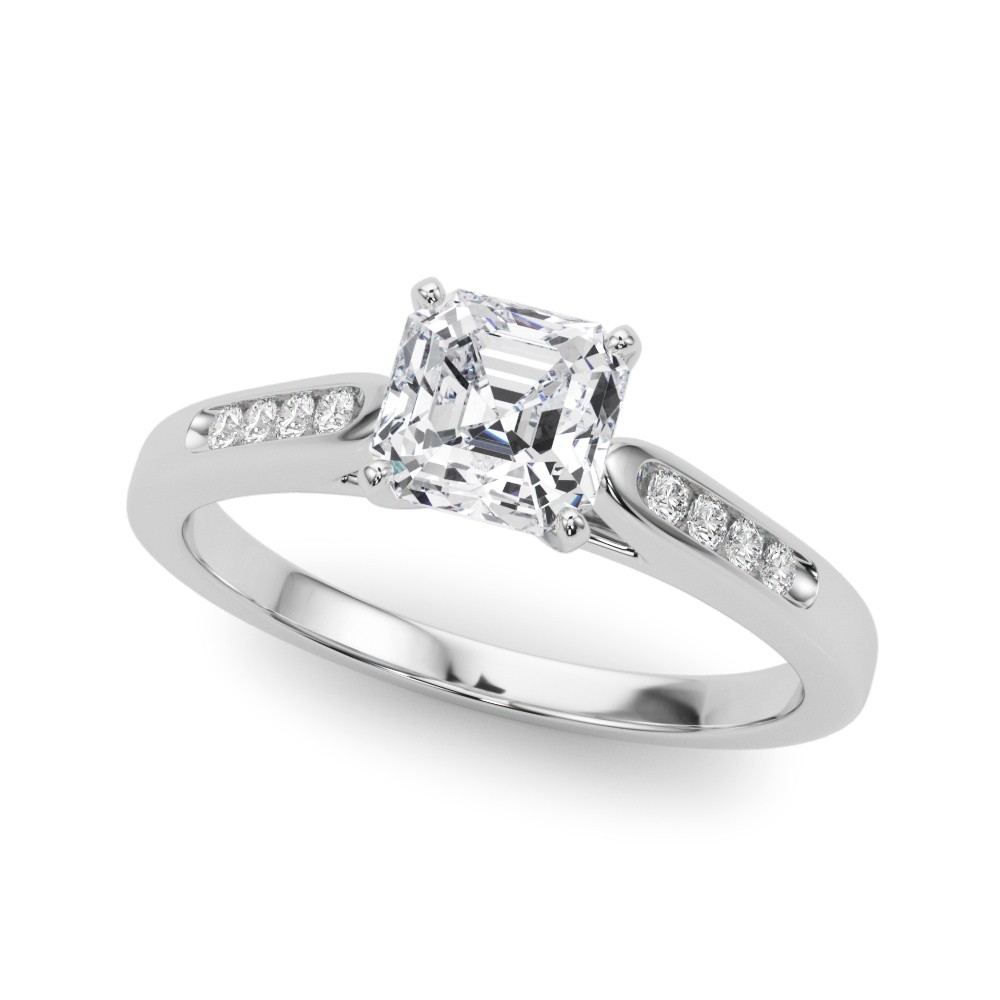 Zaid Lab-Created Diamond 4 Prong Setting  Engagement Ring