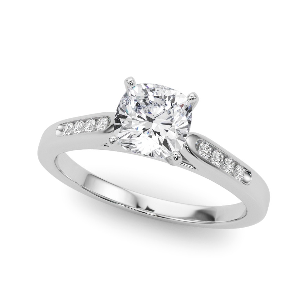 Zain Lab-Created Diamond 4 Prong Setting  Engagement Ring