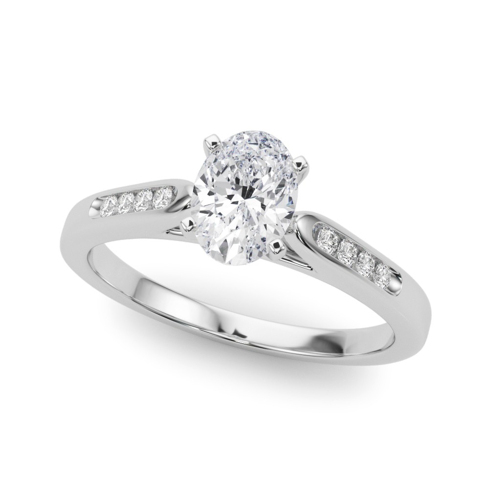 Zaire Lab-Created Diamond 4 Prong Setting  Engagement Ring
