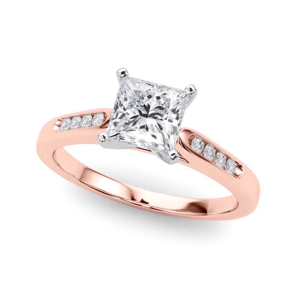 Zyaire Lab-Created Diamond 4 Prong Setting  Engagement Ring
