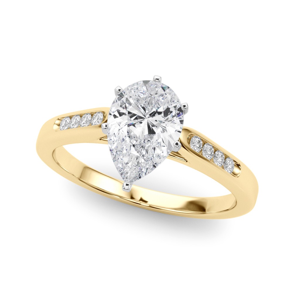 Zeke Lab-Created Diamond 6 Prong Setting  Engagement Ring