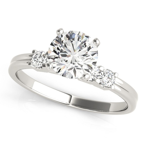 4 Prong Natural Diamond  Engagement Ring