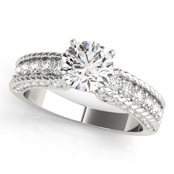 Zaxton Lab-Created Diamond 4 Prong Setting  Engagement Ring