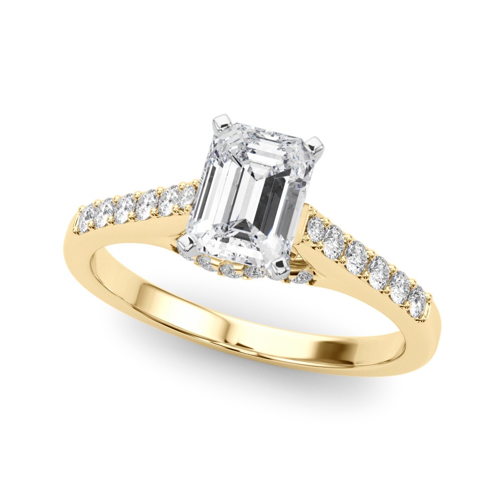 Zanyah Lab-Created Diamond 4 Prong Setting  Engagement Ring
