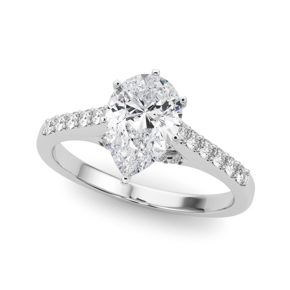 Zayon Lab-Created Diamond 6 Prong Setting  Engagement Ring