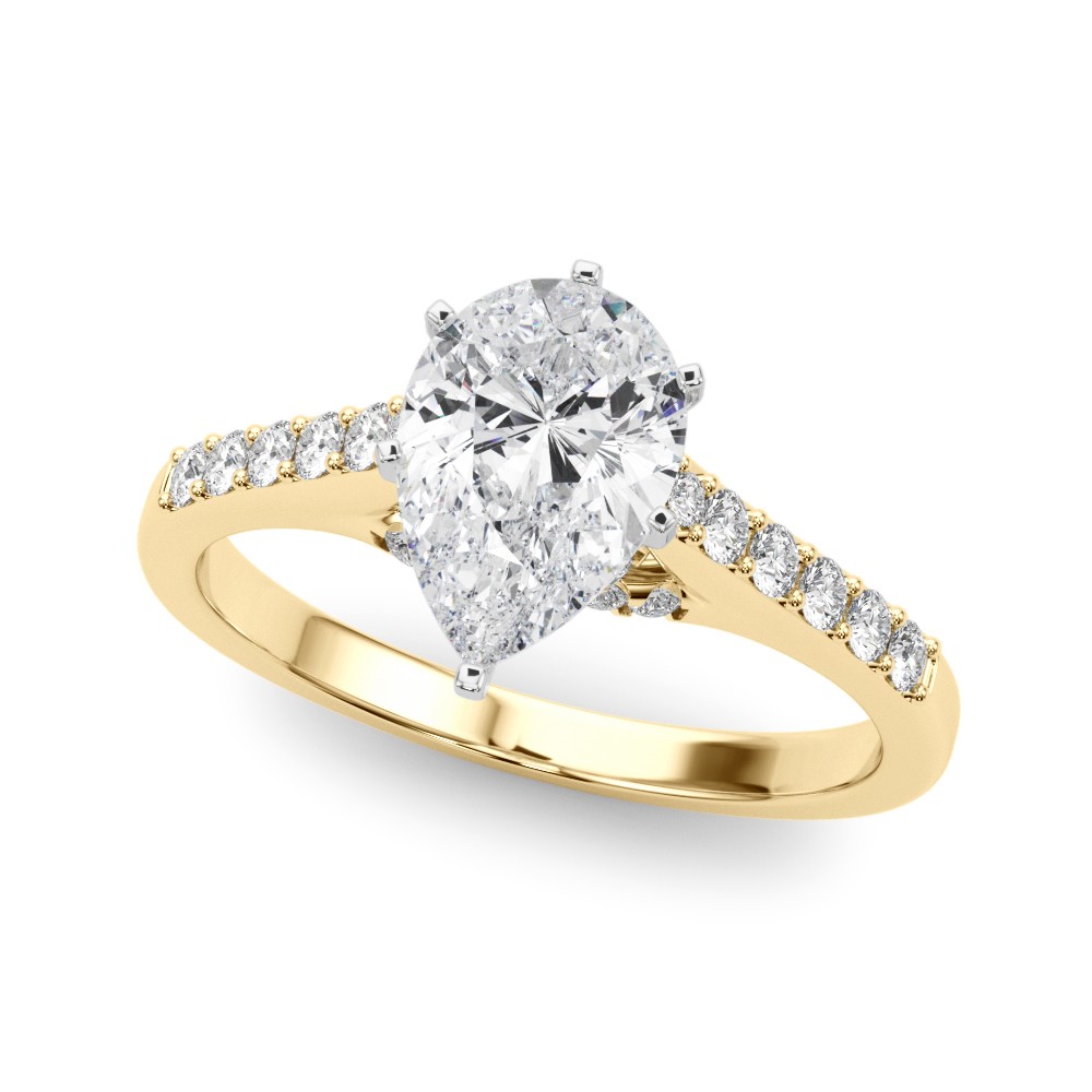 Zayon Lab-Created Diamond 6 Prong Setting  Engagement Ring