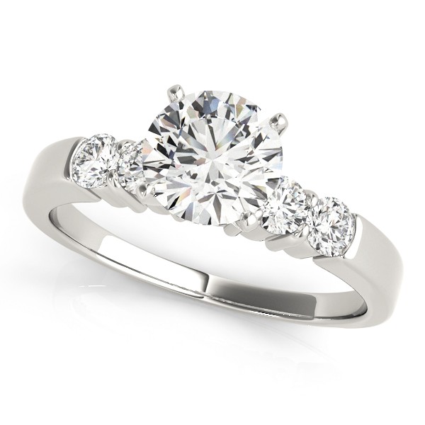4 Prong Natural Diamond  Engagement Ring