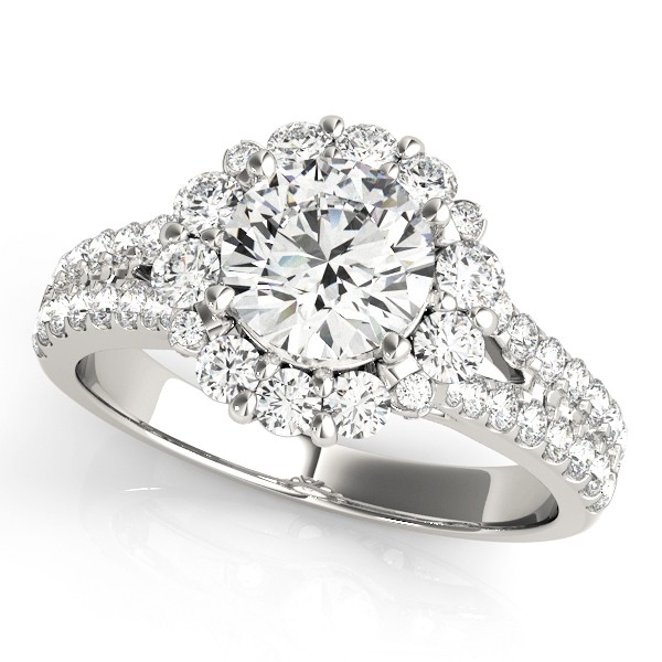 4 Prong Natural Diamond  Engagement Ring