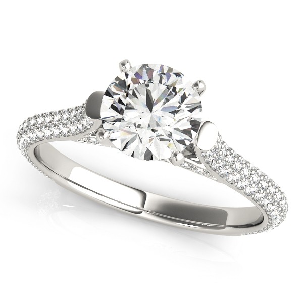4 Prong Natural Diamond  Engagement Ring