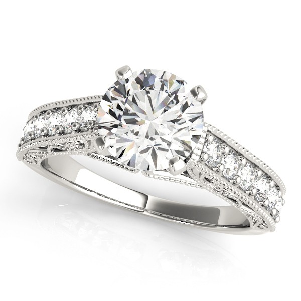 4 Prong Natural Diamond  Engagement Ring