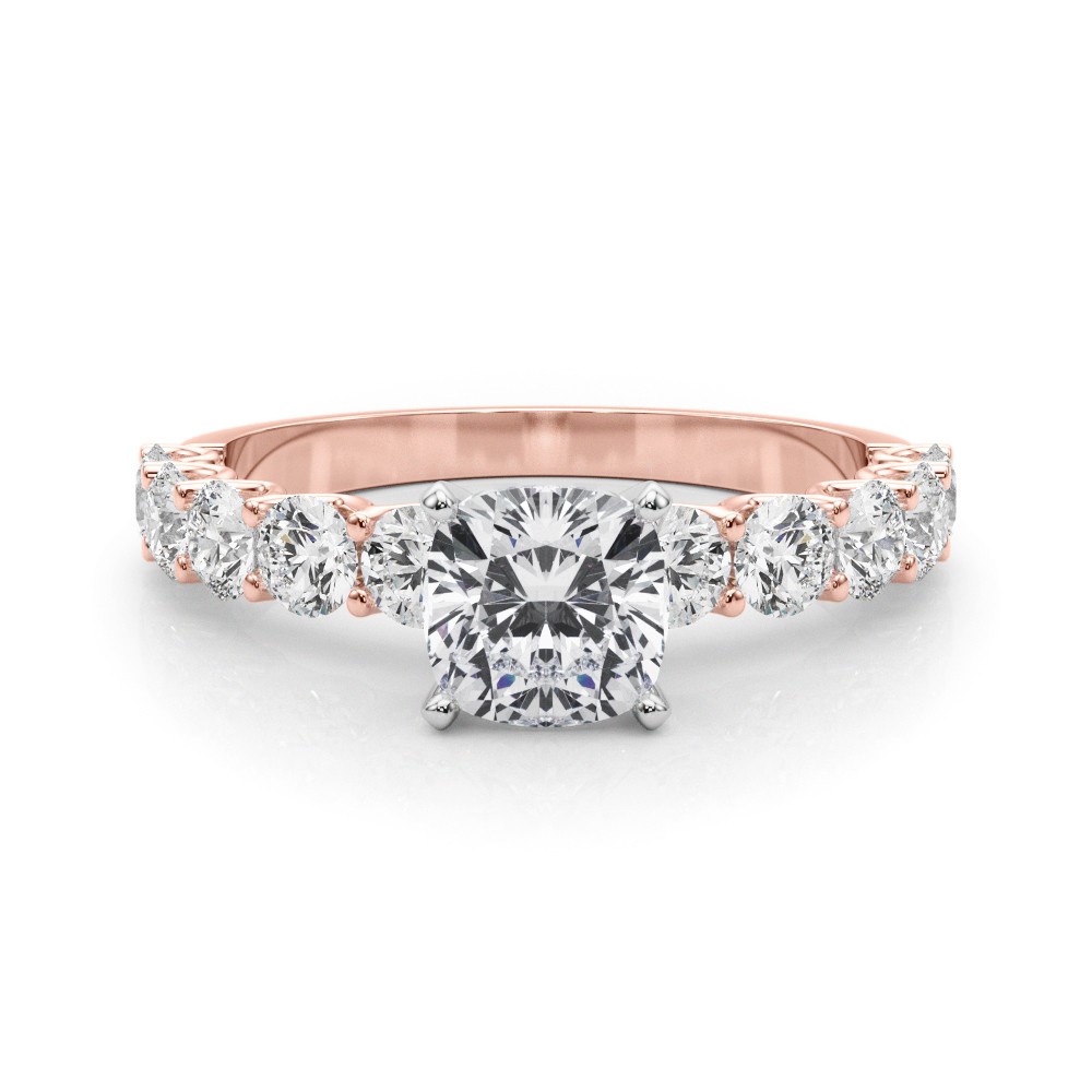 Treeza Natural Diamond 4 Prong  Engagement Ring