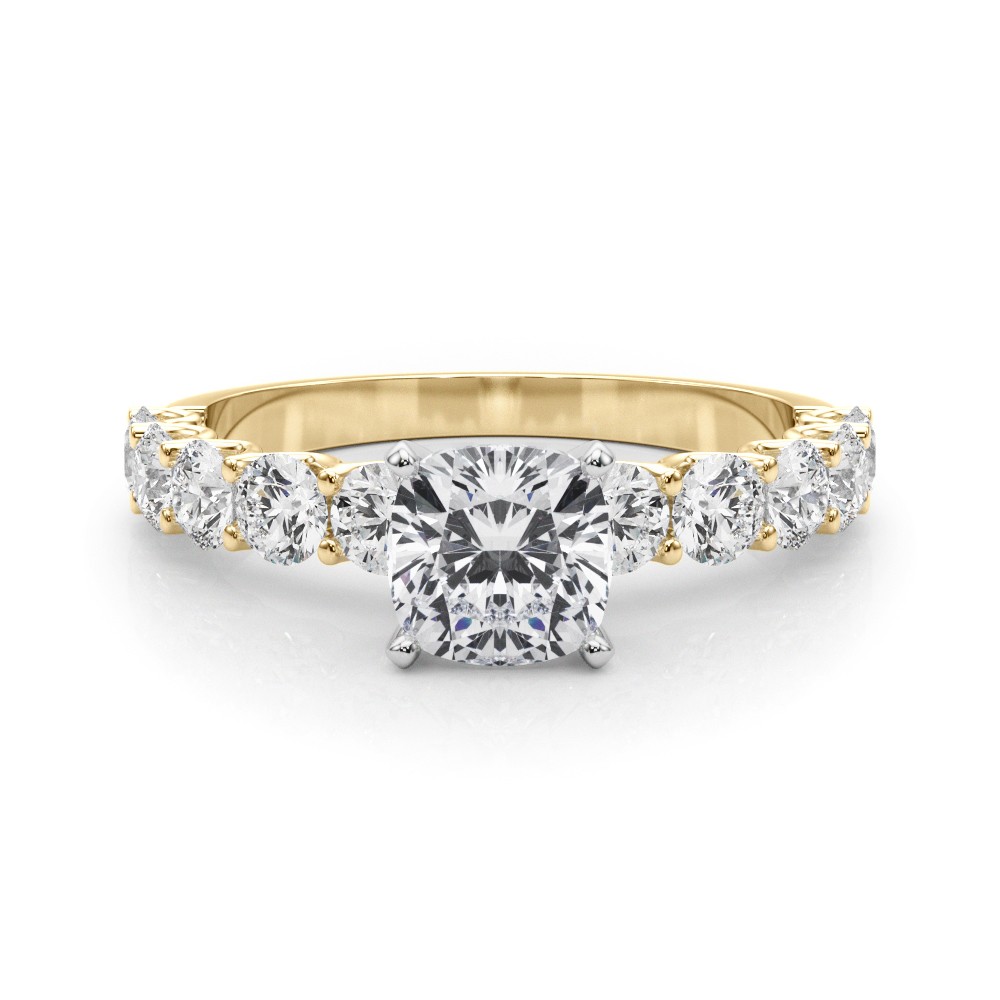 Treeza Natural Diamond 4 Prong  Engagement Ring