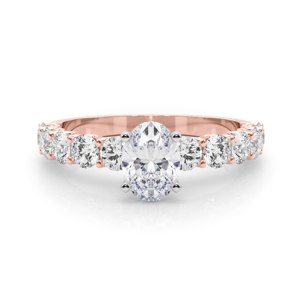 4 Prong Lab-Created Diamond  Engagement Ring