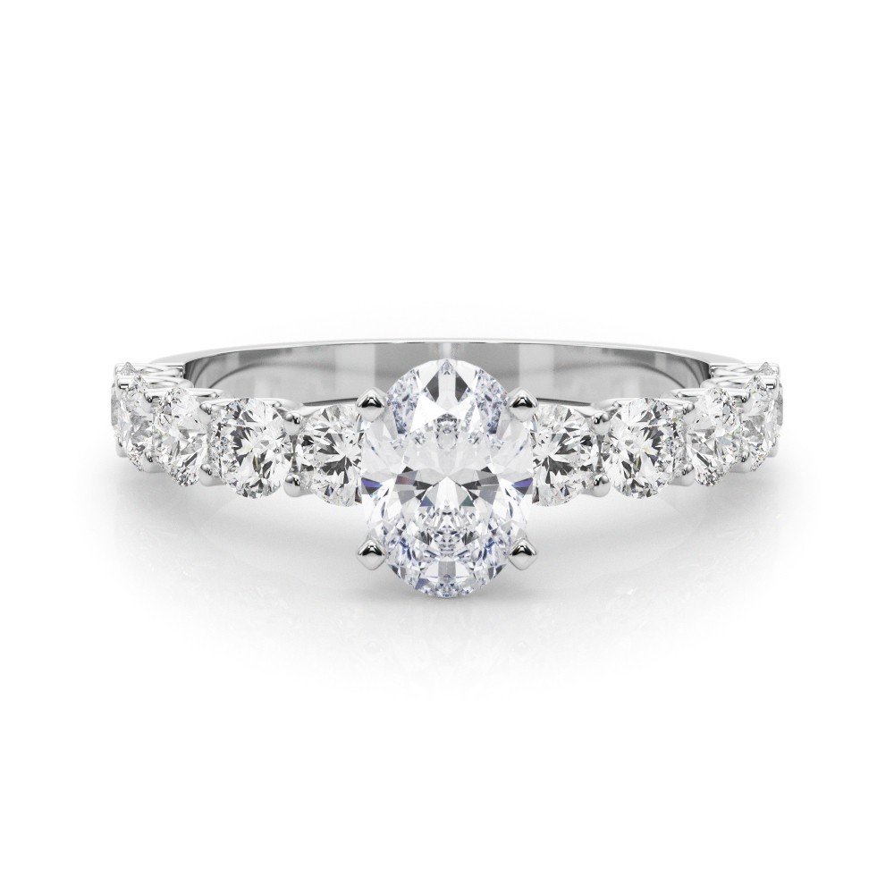 4 Prong Lab-Created Diamond  Engagement Ring